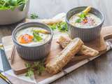 Oeuf cocotte aux Asperges et à la Truite fumée