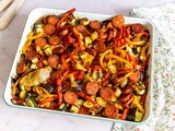 One pan de légumes du soleil & chorizo