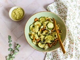 Orzo & Courgettes au pesto et feta