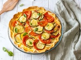 Quiche aux tomates et courgettes