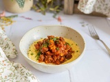 Ragù de merguez & Polenta crémeuse au parmesan