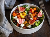 Salade automnale à la patate douce & figues