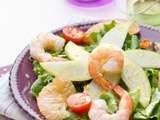 Salade Californienne aux Crevettes & Vinaigre de Mangue