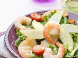 Salade Californienne aux Crevettes & Vinaigre de Mangue