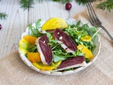 Salade de magret séché à l’orange