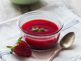 Soupe de Fraise au Basilic