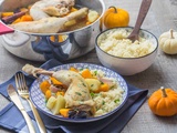 Tajine au Poulet, Courges et Pruneaux