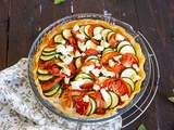 Tarte aux courgettes, tomates et feta