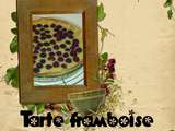 Tarte aux framboises et chocolat blanc