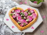 Tarte fine à la Betterave et au Chèvre pour la St Valentin