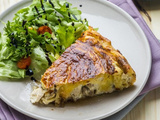 Tourte veau, poulet et champignons