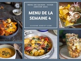 Vous ne savez plus quoi faire à manger? Découvrez mon menu hebdomadaire du 22 au 28 janvier 2024