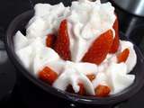 Fraises a la chantilly de coco