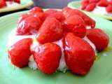 Fraises sur lit de coco