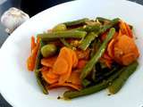 Haricots verts et carottes a l’ail