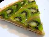 Tarte aux kiwis et crème infusion