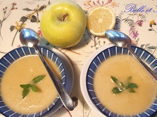 Gaspacho de pommes au gingembre