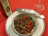 Salade de lentilles pour crudivorisme