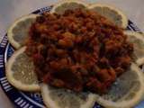 Salade d’aubergines grillées marocaine ou zaalouk