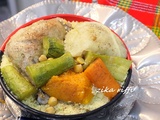 Couscous au poulet fermier- chou et potimarron