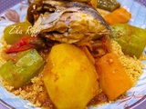 Couscous bônois de l'automne aux têtes de merou