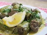 Dolma jraywet - courgettes farcies sauce blanche cannelle- safran et citron