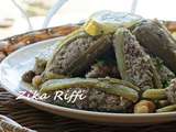 Dolma khorchef ou khorchof-Tajine cardons farcis