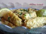 Dolma kromb, feuilles de chou farcies (4 )