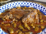 Gnaouia-gnawia typique de annaba- plat traditionnel de gombos au veau à la bônoise