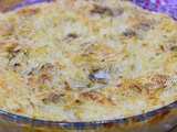 Gratin spaghettis sauce mornay - creme fraîche et parmesan