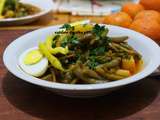 Haricots verts mijotes a l'ail ( loubia khadra b tawm )