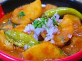 Marka batata harra bel kamoun- tajine de pommes de terre - sauce tomate piquante au cumin