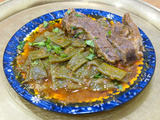 MIJOTÉ de haricot verts plats (mange tout) À l'agneau- loubia khadra marka- 1er de l'an du monde