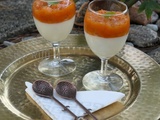 Panna cotta légère au confit d'abricots et romarin