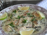 Poulet sauce à la crème aux épinards et citron