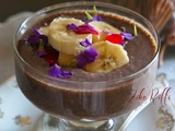 Pudding de chia- chocolat noir et banane au miel