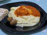 Puree de pommes de terre pur beurre a l'ancienne et sa fondue de tomate aux oeufs