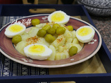 Salade de pomme de terre- entrée chaude- vinaigrette à l'ail