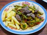 Tajine aiguillettes de veau et légumes frais