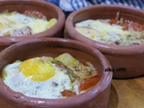 Tajine de pommes de terre façon œufs cocotte