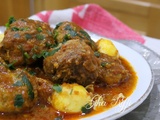 Tajine el kefta au fromage sauce tomate aux œufs