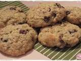 Cookies au chocolat blanc et aux cranberries