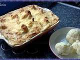 Gratin aux chou fleur pomme de terre dinde