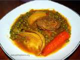 Tajine de petit pois et fenouille