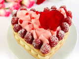 Coeur Millefeuille Framboise de m.o.f