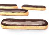 Délicieux Éclairs Chocolat au crémeux de Christophe Adam