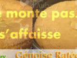 Génoise ratée: (s’affaisse, ne gonfle pas, a un gout d’œuf, trop dure, …) Pourquoi? Comment réussir la Génoise