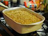 Crumble aux poires et noisettes, parfum cannelle et vanille