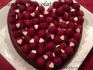 Coeur au Chocolat et Framboises