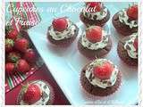 Cupcakes au Chocolat et Fraise